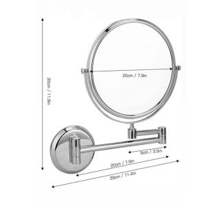 آینه اصلاح دیواری  با زوم ×5 مدل 520