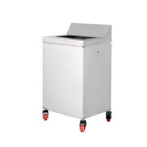 سطل زباله تمام استیل چرخدار  J60