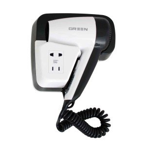 سشوار دیواری سوکت دار G20 - سفید/مشکی