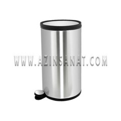 سطل پدالدار 12 لیتری آرام بند AM (درب استیل)