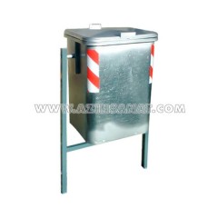 سطل فلزی پایه دار 120 لیتری