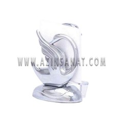 جای دستمال رومیزی قو نقره ای