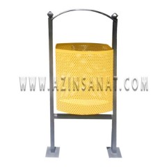 سطل زباله فلزی پارکی مدل 105