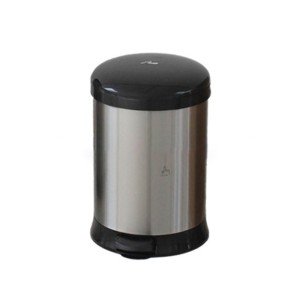 سطل پدالدار 20 لیتری آرام بند AM (درب مشکی)