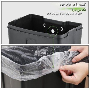 سطل پدالدار 40 لیتری استیل MA-40