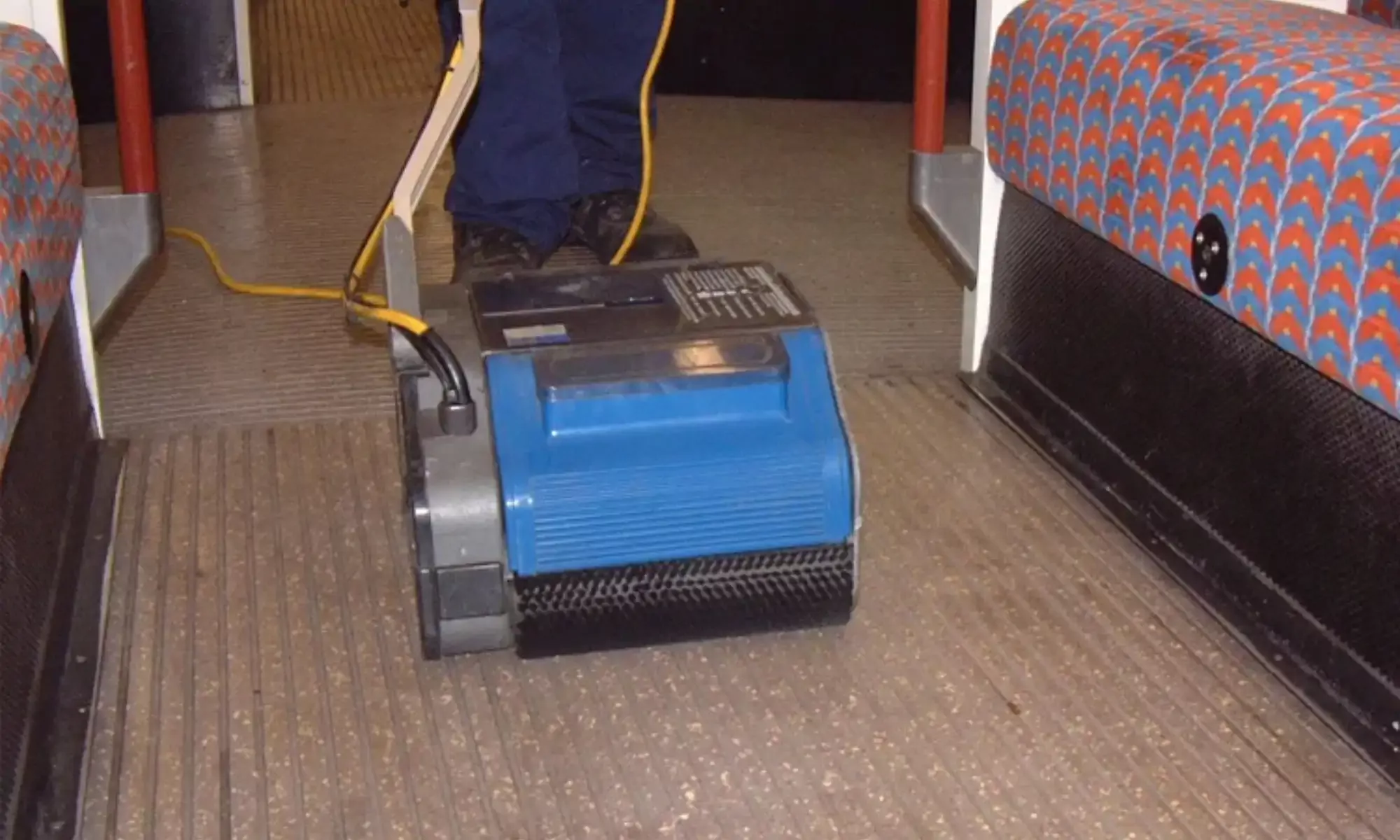 Industrial cleaning supplies and equipment for buses