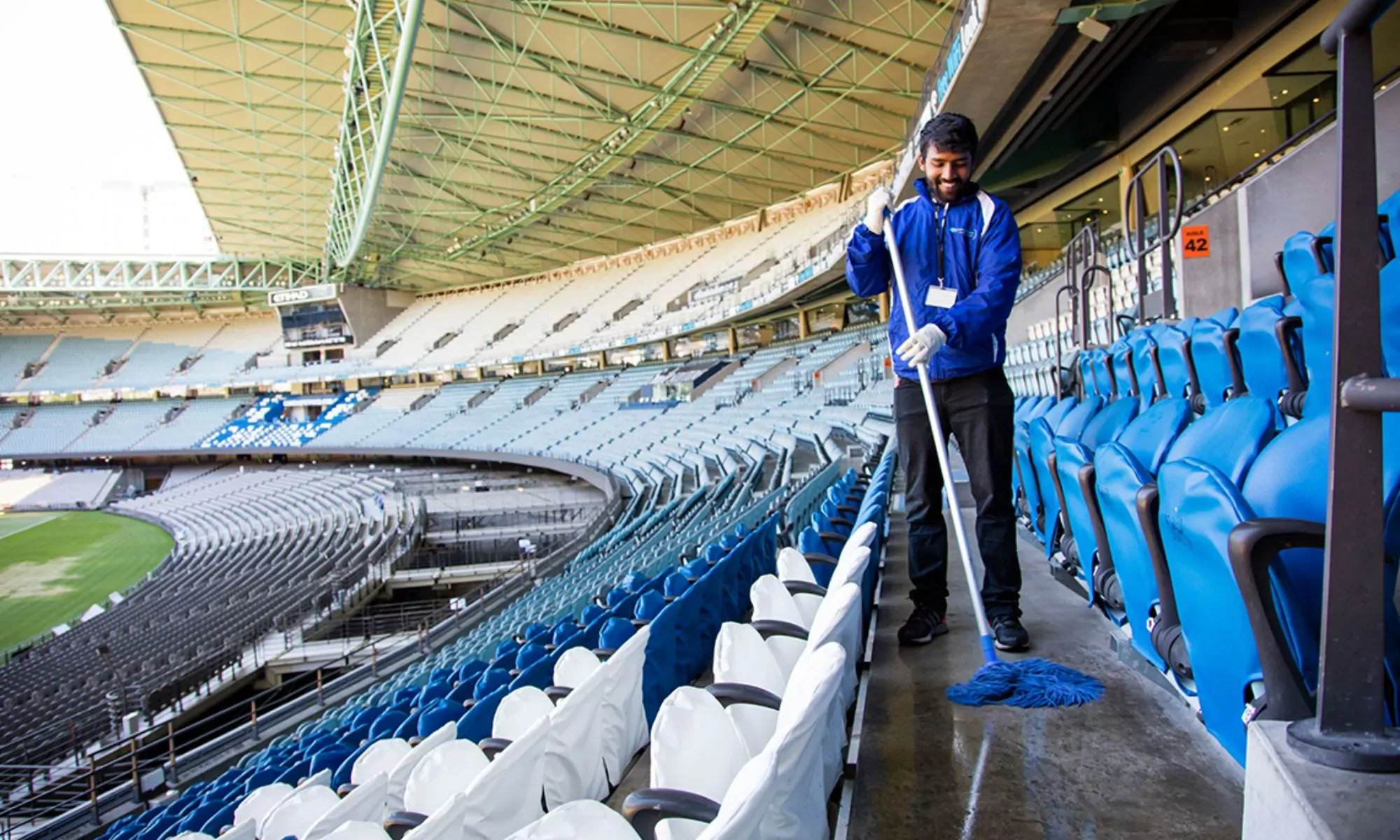 industrial cleaning supplies and equipment for stadiums