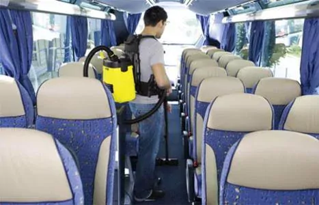 Industrial cleaning supplies and equipment for buses