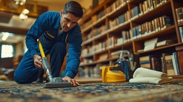 Industrial cleaning supplies and equipment for libraries