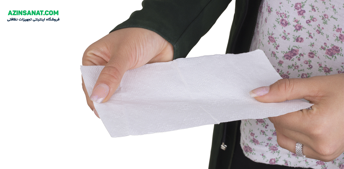 دستمال کاغذی توالت قابل حل در آب