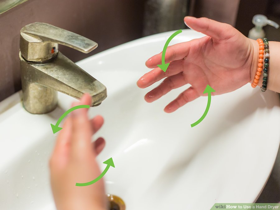 نحوه صحیح استفاده از دست خشک کن