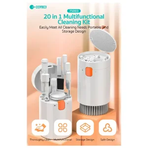 ست نظافت چند کاره دستگاه‌های الکترونیکی کوتتسی Coteci Multifunctional 20 in1 Cleaning Kit 75003