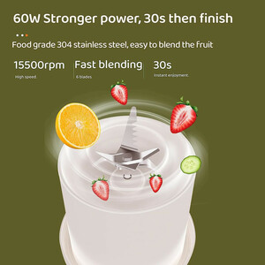 شیکر شارژی مدل FRESH JUICE گنجایش 0.500 لیتر