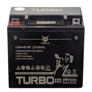 باتری موتور سیکلت توربو 12 ولت 9 آمپر بلند