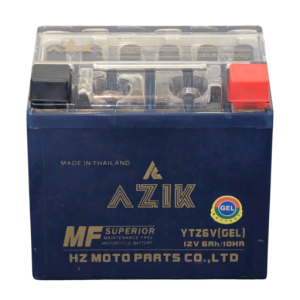باتری موتور سیکلت آزیک 12 ولت 6 آمپر