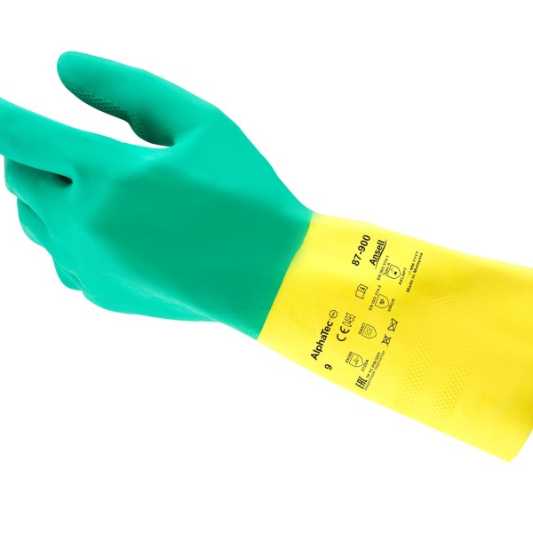 دستکش ایمنی انسل مدل Ansell Bi-colour 87900