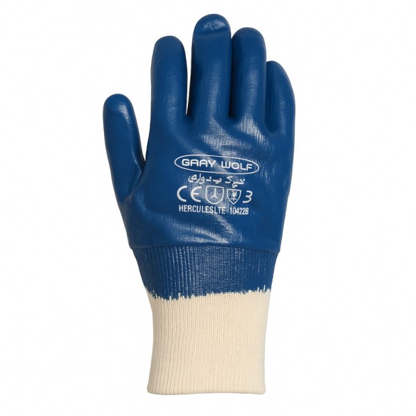 دستکش نیتریل گری ولف مدل gray wolf HERCULES LITE