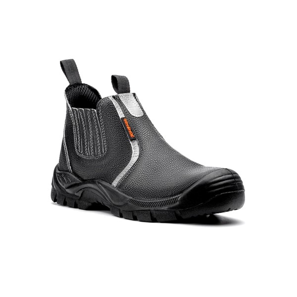 پوتین ایمنی ارک مدل اپنکا تاپ چرم PU-Rubber