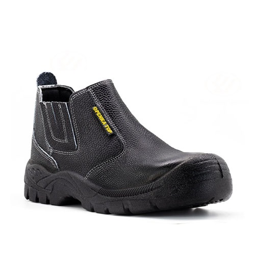 پوتین ایمنی ارک مدل اپنکا تاپ چرم PU-Rubber