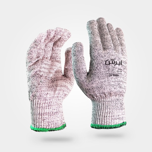 دستکش ضد برش بافتنی ابرش مدل CR1000