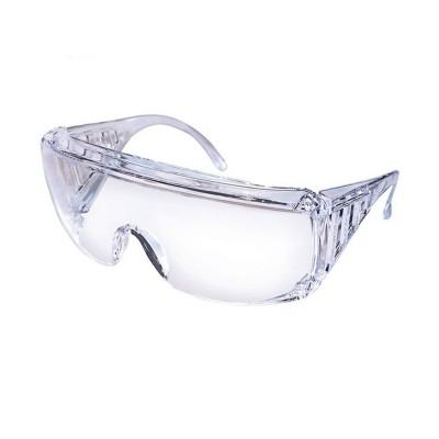 عینک ایمنی بغل کرکره ای شفاف آلبا