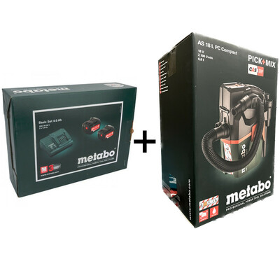 جارو شارژی خودرو متابو مدل AS 18 HEPA PC COMPACT