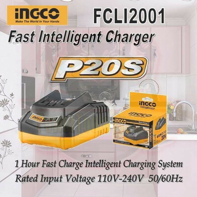 شارژر باتری 20 ولت 2 آمپر اینکو مدل FCLI-2001-20v-2.0Ah