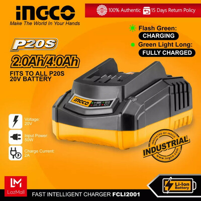 شارژر باتری 20 ولت 2 آمپر اینکو مدل FCLI-2001-20v-2.0Ah