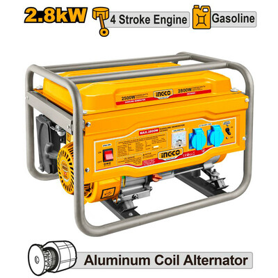 موتور برق بنزینی اینکو مدل GE30005-2800W ظرفیت 2.8 کیلووات