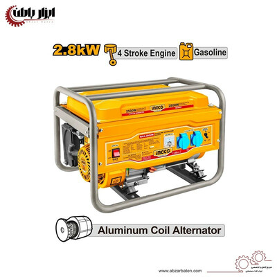 موتور برق بنزینی اینکو مدل GE30005-2800W ظرفیت 2.8 کیلووات