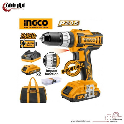 دریل پیچ گوشتی چکشی شارژی اینکو مدل CI-DLI-2002