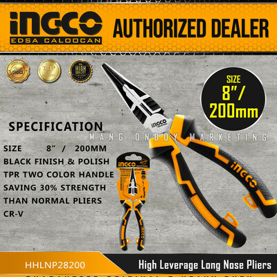 انبر دم باریک اینکو مدل HHLNP-28200 سایز 8 اینچ
