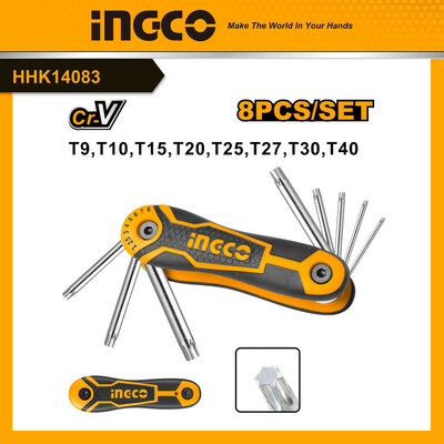 آچار آلن ستاره ای اینکو مدل HHK-14083  مجموعه 8 عددی