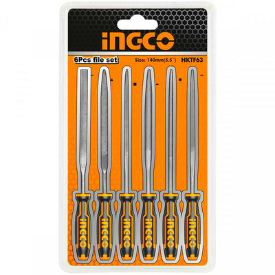 سوهان مینیاتوری اینکو مدل HKTF-63 مجموعه 6 عددی