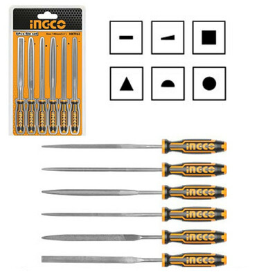 سوهان مینیاتوری اینکو مدل HKTF-63 مجموعه 6 عددی