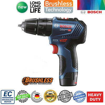 دریل شارژی چکشی بوش مدل GSB 12V-30 Brushless + Extra