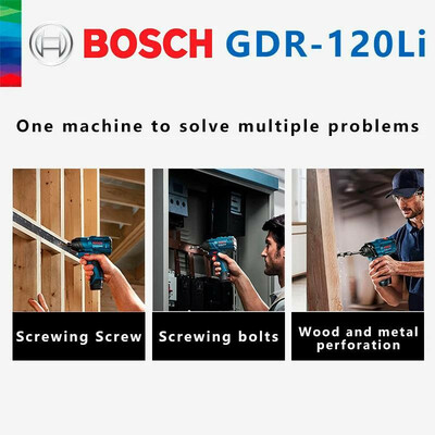 دریل پیچ گوشتی شارژی بوش مدل GDR 120 Li + GSR 120 Li مجموعه دو عددی