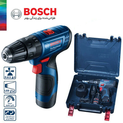 دریل پیچ گوشتی چکشی شارژی بوش مدل GSB 120-LI 2Ah