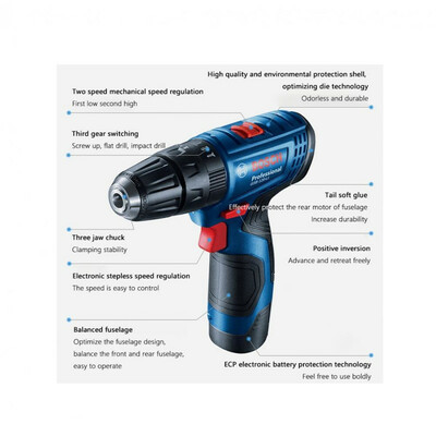 دریل شارژِی چکشی بوش مدل GSB 120 LI Professional