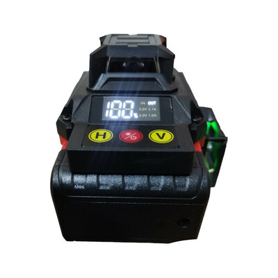 تراز لیزری میلواکی مدل 4 بعدی نور سبز کدHR3052 4D 16 Lines Box
