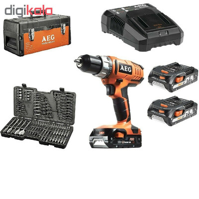 دریل پیچ گوشتی شارژی آ ا گ مدل BS 18G2LI KIT 5X