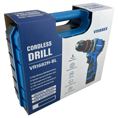 دریل چکشی براشلس ویوارکس مدل VR1682H-BL-BLUE