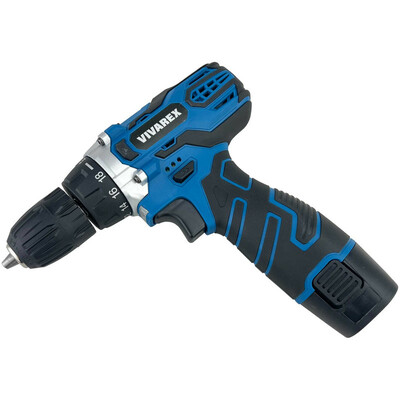 دریل پیچ گوشتی شارژی ویوارکس مدل VR12V-2A-BLUE مجموعه 28 عددی