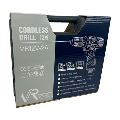 مجموعه 28‌ عددی دریل پیچ گوشتی شارژی ویوارکس مدل VR12V-2A