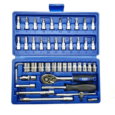 مجموعه 46 عددی آچار و سری بکس جغجغه ای مدل 46S