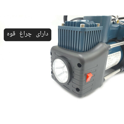 کمپرسور هوا باس مدل فندکی خودرو کد 12-V مجموعه 14 عددی