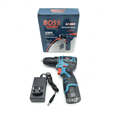 دریل پیچ گوشتی شارژی باس مدل براشلس 24VF کد 1