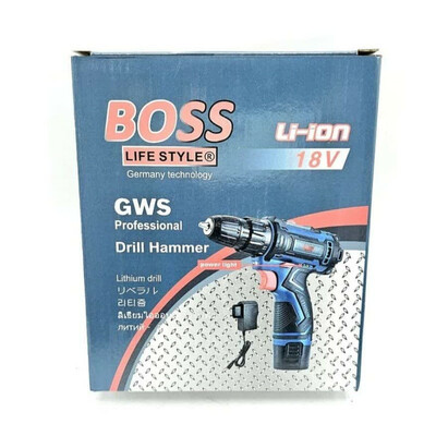 دریل شارژی پیچ گوشتی باس مدل 18V-bs