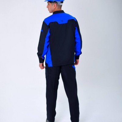 لباس کار پروشات مدل سهند سرمه ای آبی شالی