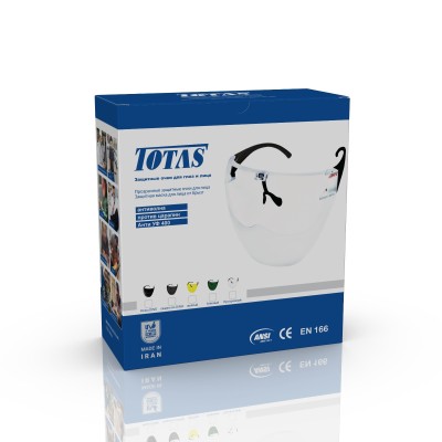 عینک ایمنی شیلد دار توتاص مدل AT111